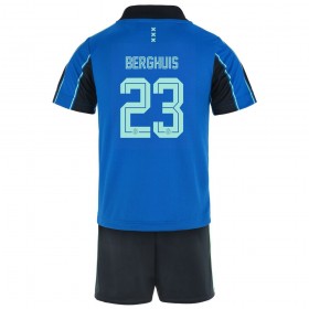 Ajax Amsterdam Steven Berghuis 23 Bambino Maglia Trasferta 2021/2022 Manica Corta (+ Pantaloncini) 